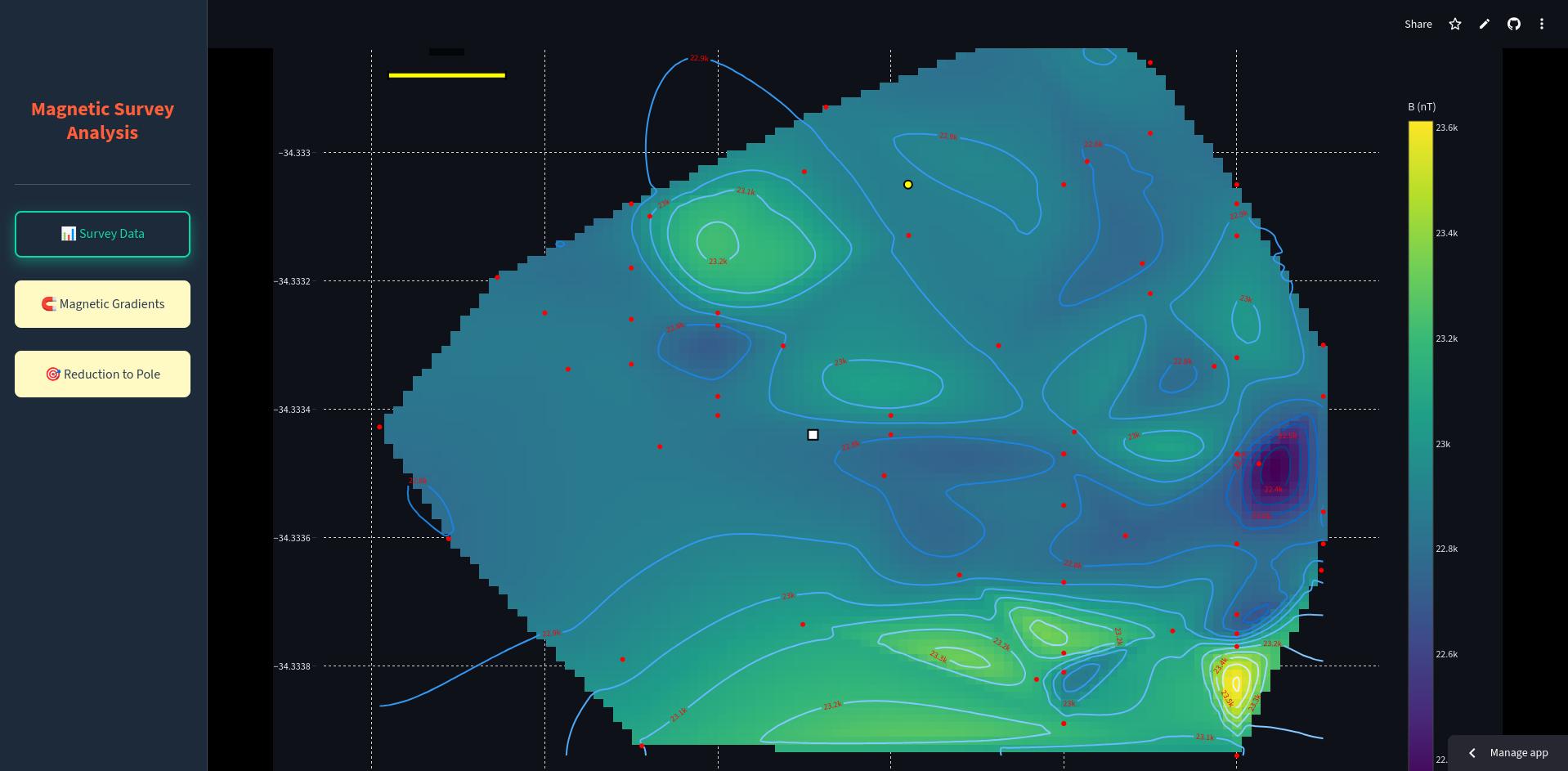 Magnetometric Map